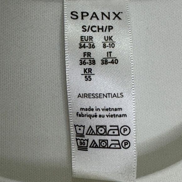 Spanx Dress Womens Small White AirEssentials Sleeveless Midi Pockets Minimalist - Picture 3 of 7